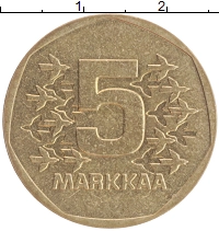 монета - финляндия 5 марок - подробная информация фото 1