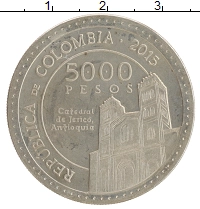 монета - колумбия 5000 песо - подробная информация фото 1