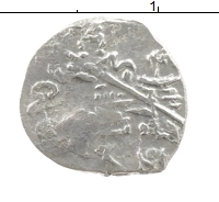 монета - 1676 – 1682 федор алексеевич 1 копейка - подробная информация фото 1