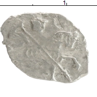 монета - 1676 – 1682 федор алексеевич 1 копейка - подробная информация фото 1