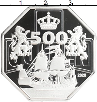 монета - нидерланды 500 гульденов - подробная информация фото 1