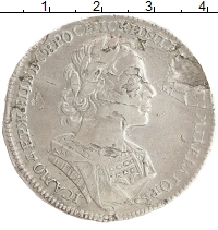 монета - 1689 – 1725 петр i 1 рубль - подробная информация фото 1