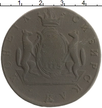 монета - 1762 – 1796 екатерина ii 10 копеек - подробная информация фото 1