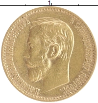 монета - 1894 – 1917 николай ii 5 рублей - подробная информация фото 1