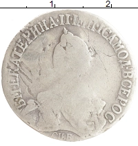 монета - 1762 – 1796 екатерина ii 20 копеек - подробная информация фото 1