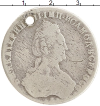 монета - 1762 – 1796 екатерина ii 1 рубль - подробная информация фото 1