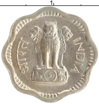 монета - индия 2 пайса - подробная информация фото 1