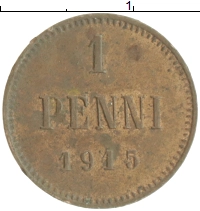 монета - 1894 – 1917 николай ii 1 пенни - подробная информация фото 1