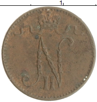 монета - 1894 – 1917 николай ii 1 пенни - подробная информация фото 1