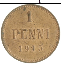 монета - 1894 – 1917 николай ii 1 пенни - подробная информация фото 1