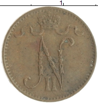 монета - 1894 – 1917 николай ii 1 пенни - подробная информация фото 1