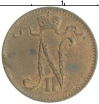 монета - 1894 – 1917 николай ii 1 пенни - подробная информация фото 1