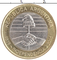 монета - аргентина 2 песо - подробная информация фото 1