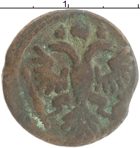 монета - 1730 – 1740 анна иоанновна 1 полушка - подробная информация фото 1