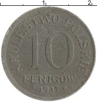 монета - польша 10 фенигов - подробная информация фото 1