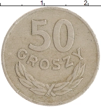 монета - польша 50 грош - подробная информация фото 1