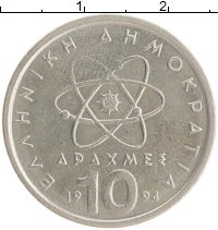 монета - греция 10 драхм - подробная информация фото 1