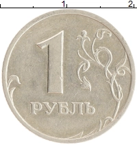 монета - россия 1 рубль - подробная информация фото 1