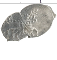 монета - 1689 – 1725 петр i 1 копейка - подробная информация фото 1