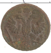 монета - 1730 – 1740 анна иоанновна 1 полушка - подробная информация фото 1