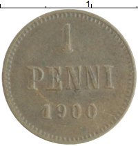 монета - 1894 – 1917 николай ii 1 пенни - подробная информация фото 1