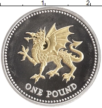 монета - великобритания 1 фунт - подробная информация фото 1