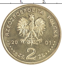 монета - польша 2 злотых - подробная информация фото 1