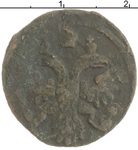 монета - 1730 – 1740 анна иоанновна 1 полушка - подробная информация фото 1