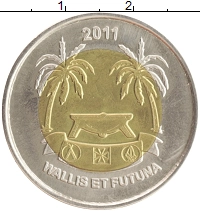 монета - уоллис и футуна 20 франков - подробная информация фото 1