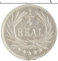 монета - гватемала 1/4 реала - подробная информация фото 1