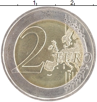 монета - монако 2 евро - подробная информация фото 1
