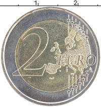 монета - монако 2 евро - подробная информация фото 1