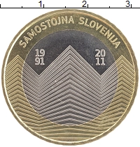 монета - словения 3 евро - подробная информация фото 1