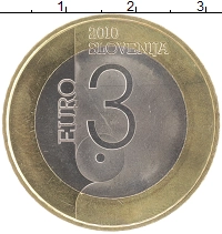 монета - словения 3 евро - подробная информация фото 1