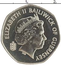 монета - гернси 20 пенсов - подробная информация фото 1