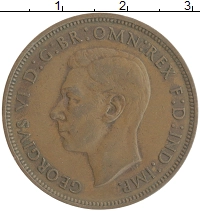 монета - великобритания 1 пенни - подробная информация фото 1