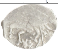 монета - 1584 – 1598 федор иванович 1 копейка - подробная информация фото 1