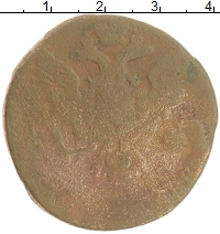 монета - 1741 – 1761 елизавета петровна 5 копеек - подробная информация фото 1