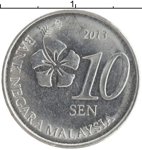 монета - малайзия 10 сен - подробная информация фото 1