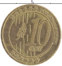 монета - испания 10 евроцентов - подробная информация фото 1
