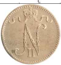 монета - 1894 – 1917 николай ii 1 пенни - подробная информация фото 1