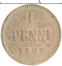 монета - 1894 – 1917 николай ii 1 пенни - подробная информация фото 1