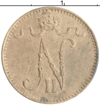 монета - 1894 – 1917 николай ii 1 пенни - подробная информация фото 1
