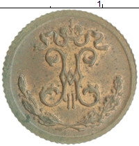 монета - 1894 – 1917 николай ii 1/4 копейки - подробная информация фото 1