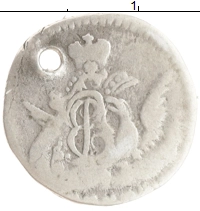 монета - 1741 – 1761 елизавета петровна 5 копеек - подробная информация фото 1