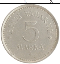 монета - эстония 5 марок - подробная информация фото 1
