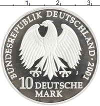 монета - фрг 10 марок - подробная информация фото 1