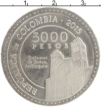 монета - колумбия 5000 песо - подробная информация фото 1