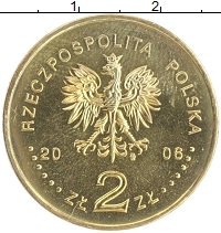 монета - польша 2 злотых - подробная информация фото 1