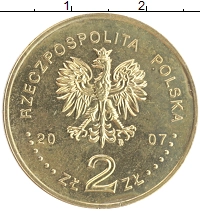 монета - польша 2 злотых - подробная информация фото 1